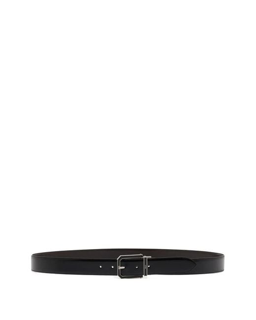 Bally White Beryl Reversible Adjustable Belt for men