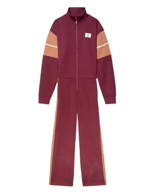 Nike Red Long-Sleeve Jumpsuit