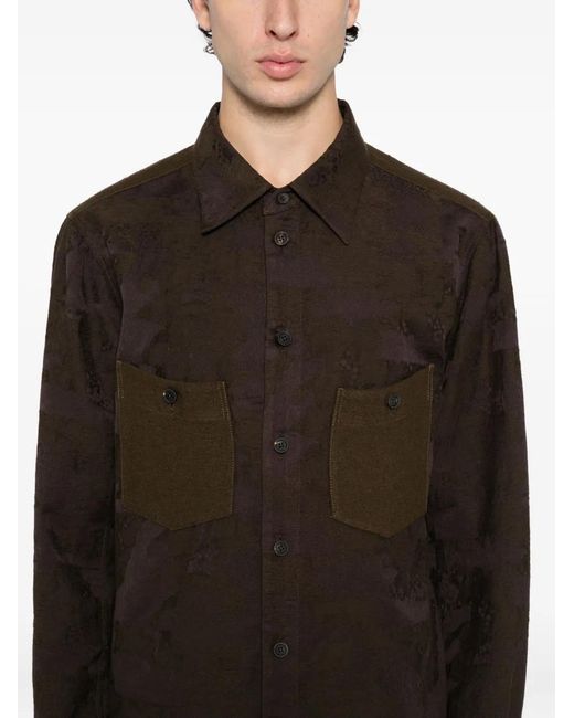 Ziggy Chen Brown Cotton Shirt for men