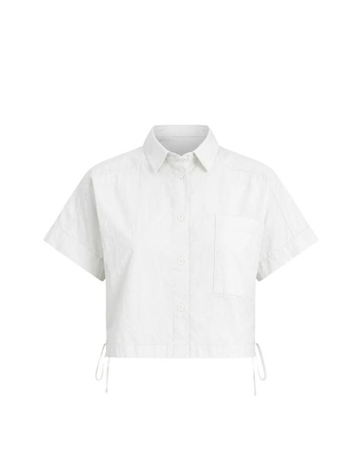 Pharaoh White Zoey Cropped Shirt