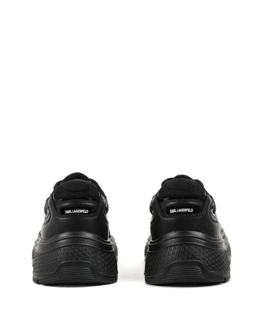 Karl Lagerfeld Black Lace-Up Chunky Sneakers for men