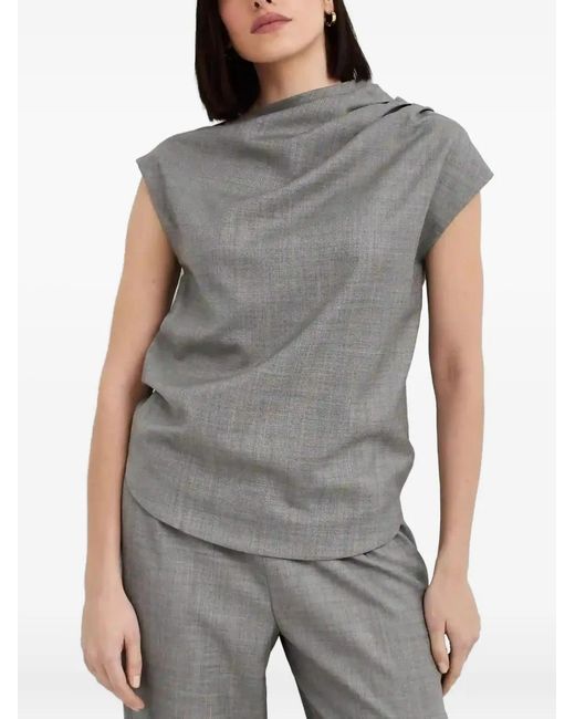 Loulou de Saison Gray Lyra Blouse