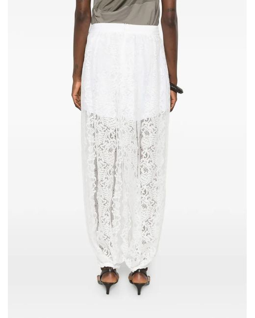 Imperial White Lace Trousers