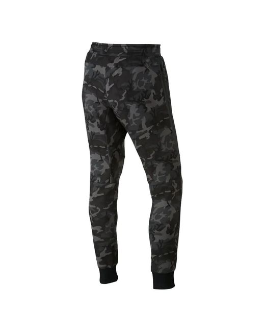 Nike Black Camouflage-Pattern Track Pants for men