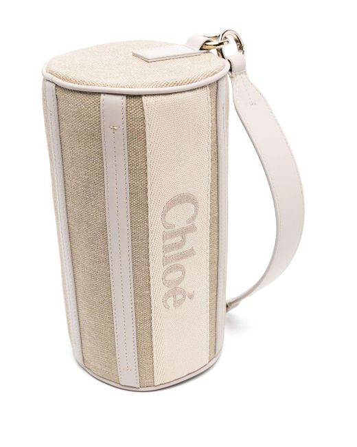 Chloé Natural Tube Linen Shoulder Bag