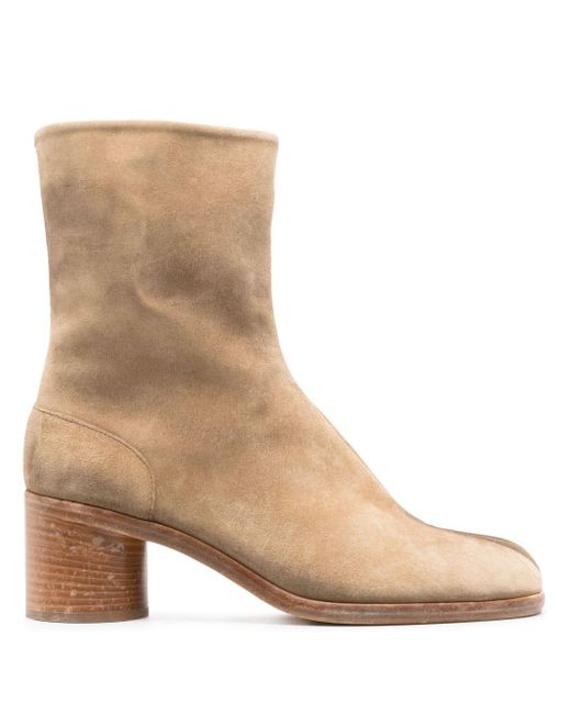 Maison Margiela Natural Tabi 60mm Suede Ankle Boots for men
