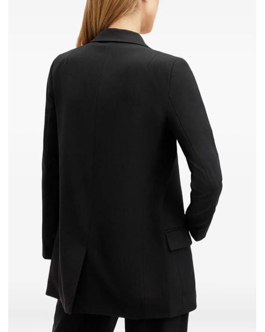 AllSaints Black Open-Front Blazer