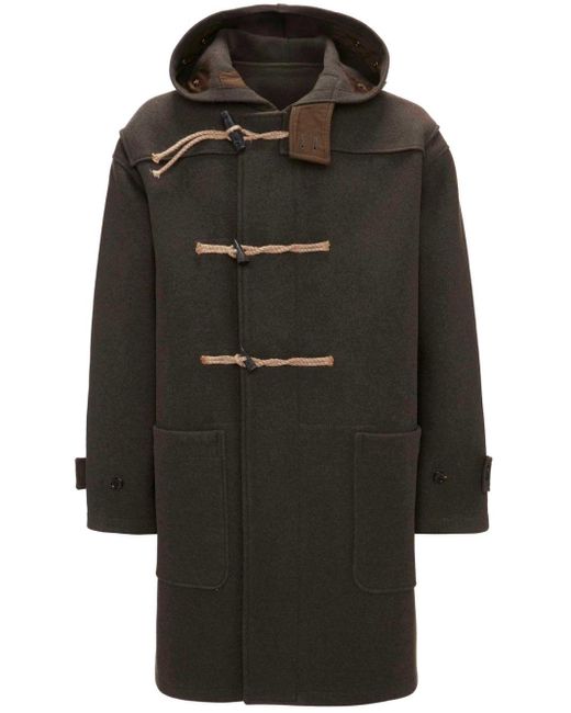 J.W. Anderson Black X A.p.c. Hooded Duffle Coat