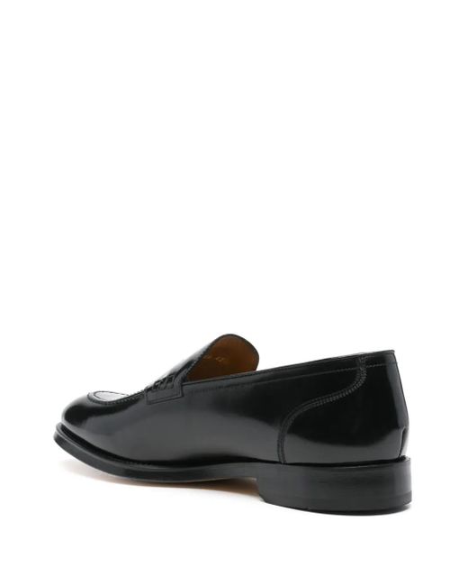 Doucal's Black Brushed Loafers for men