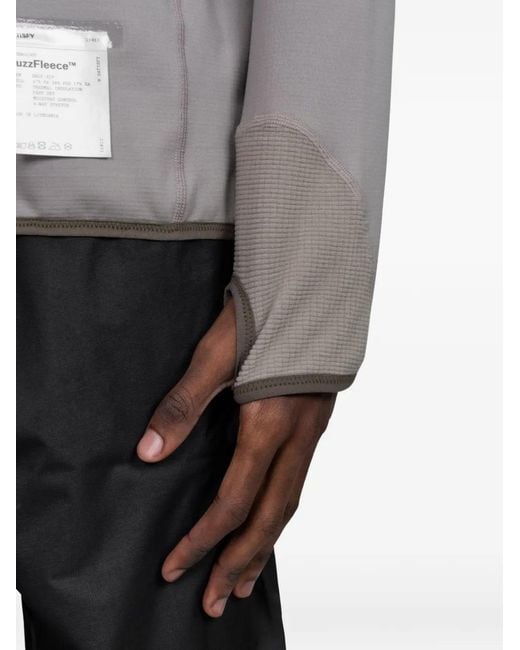Satisfy Gray Half-Zip Sweatshirt for men