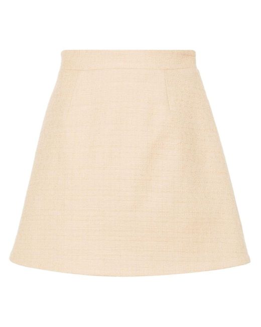 Patou Natural Bouclé Mini Skirt