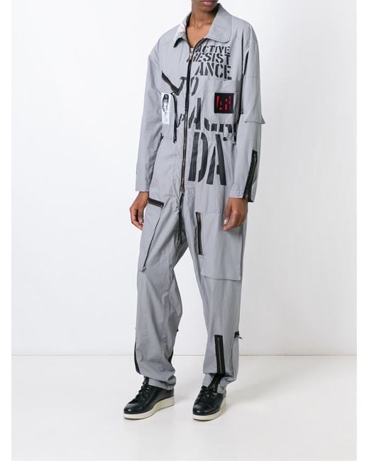Vivienne Westwood Zipped Up Jumpsuit in Grey for Men | Lyst UK