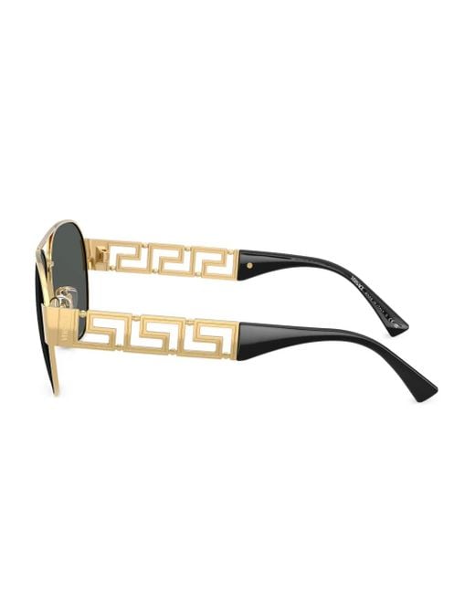 Versace Metallic Pilot Sunglasses for men