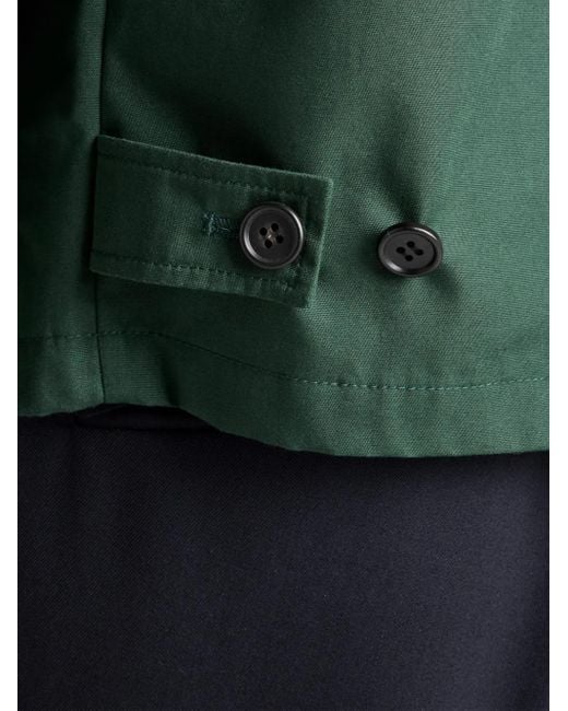 Prada Green Cotton-blend Logo Jacket for men