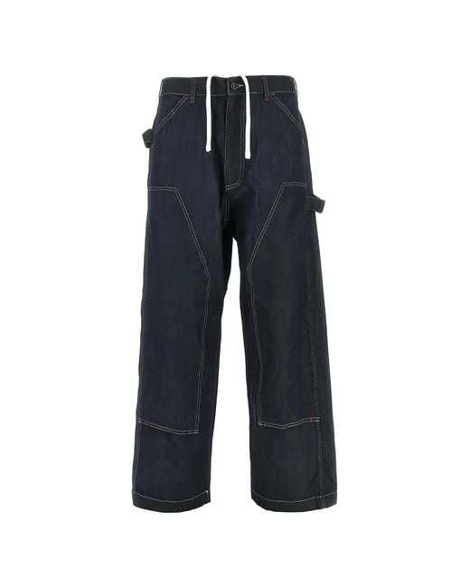 Roy Rogers Blue Contrast-Stitch Jeans for men