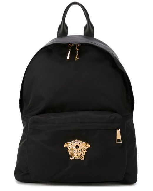 Versace Medusa Backpack Women Leather/nylon/metal One Size in