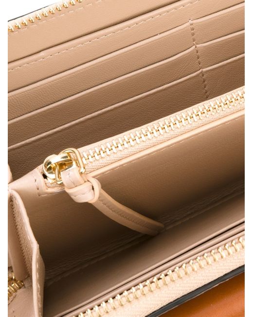 Chlo \u0026#39;drew\u0026#39; Bi-colour Wallet in Beige (NUDE \u0026amp; NEUTRALS) | Lyst