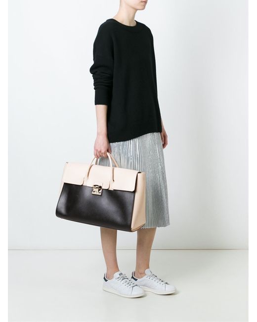 Furla rectangular metropolis bag cheap