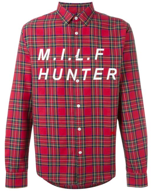 Soulland Red 'milf' Checked Shirt for men
