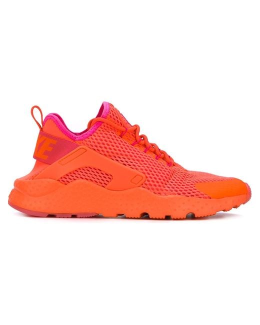 Nike 'Air Huarache Run Ultra Breathe' Sneakers Orange | Lyst