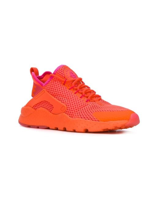 neon orange huaraches