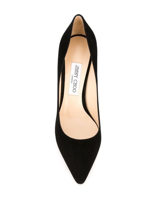 Jimmy choo Romy 85 Velvet Pumps in Black Save 5 Lyst