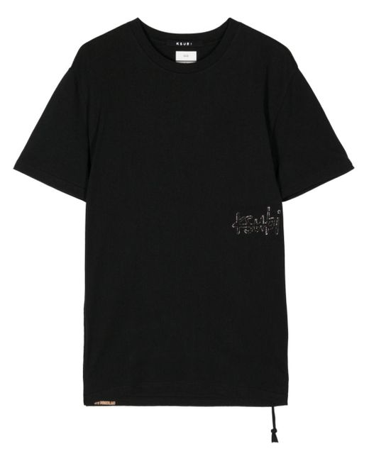 Ksubi T-Shirt mit Nieten in Black für Herren