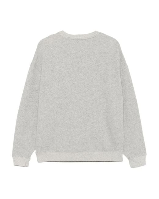Ba&sh White Logo-Print Sweatshirt