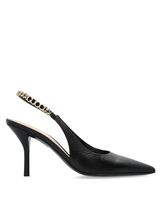 Gucci Black 105Mm Signoria Slingback Pumps