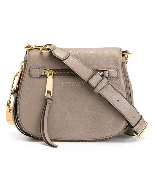 Marc jacobs Small 'recruit' Saddle Crossbody Bag in Gray | Lyst