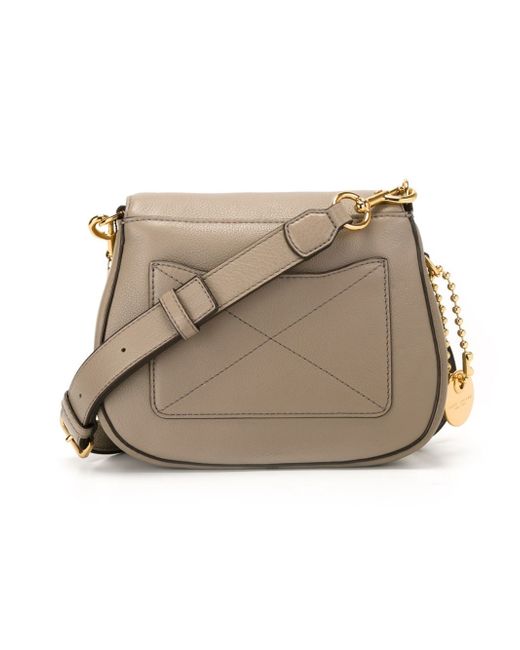 Marc jacobs Small 'recruit' Saddle Crossbody Bag in Gray Lyst