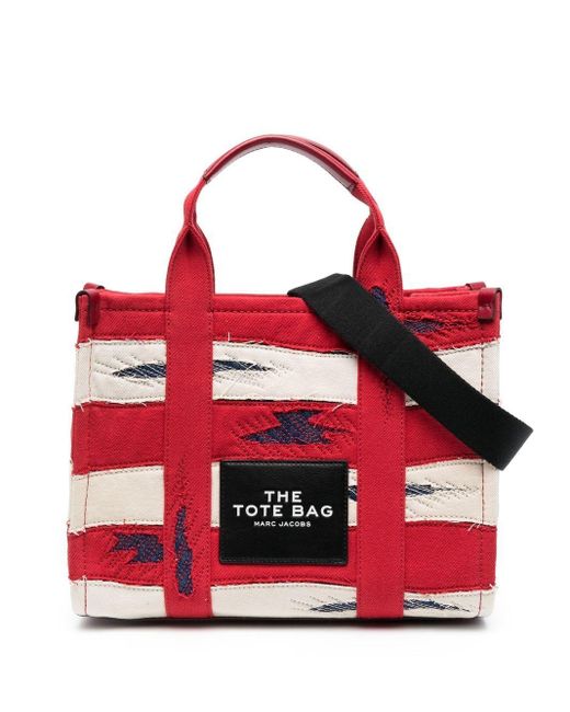 Marc Jacobs Leather Ripped Detail The Tote Bag in Red Lyst Canada