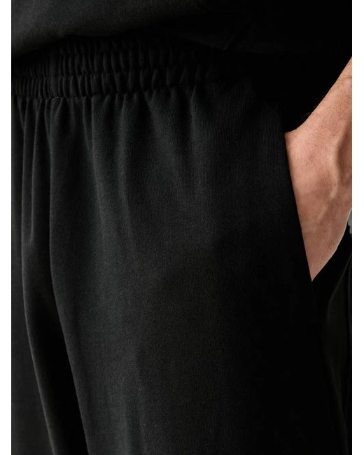 Adidas Black Small-Logo Regular Cuffed Joggers for men