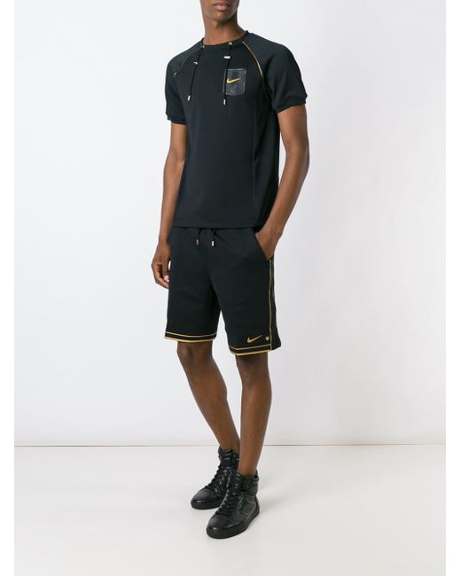 Olivier Rousteing Panelled Track Shorts 