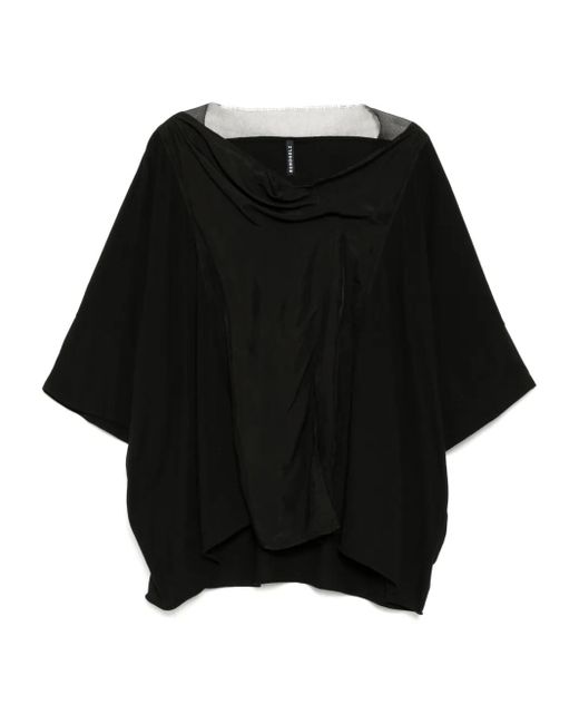 Rundholz Black T-Shirt Mit Einsätzen