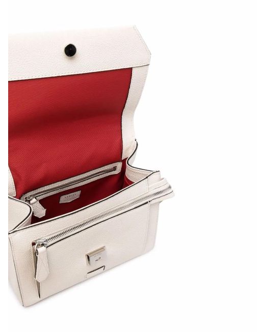 Lancel White Leather Tote Bag