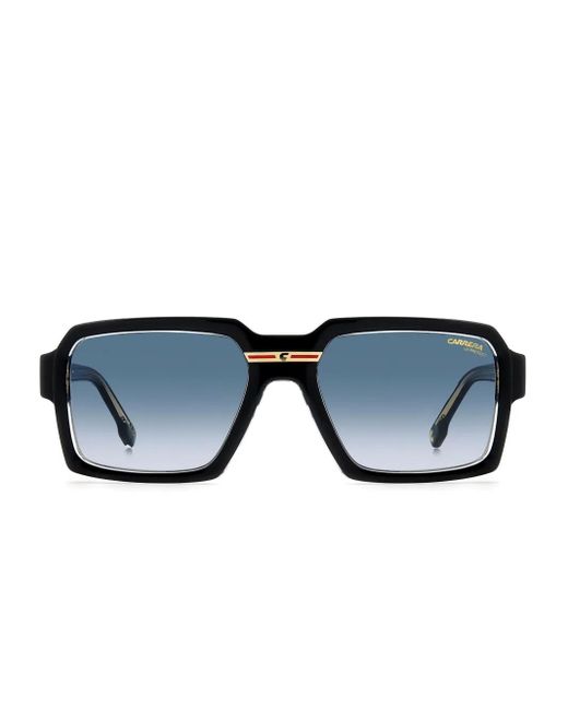 Carrera Blue Geometric-Frame Sunglasses for men
