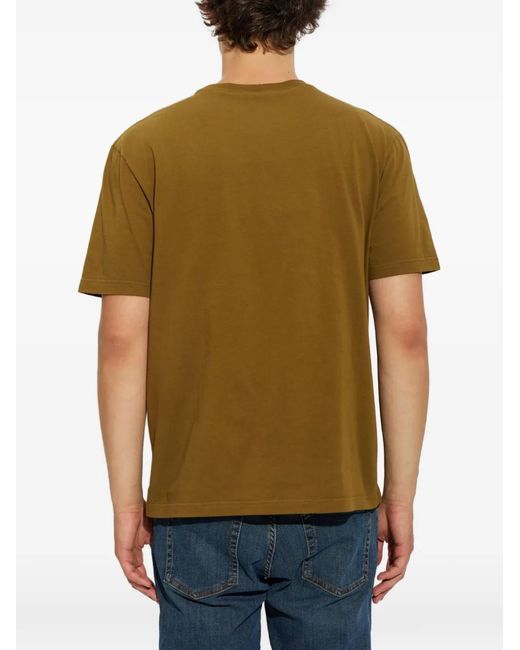 Etro Green Pegasus-Embossed T-Shirt for men
