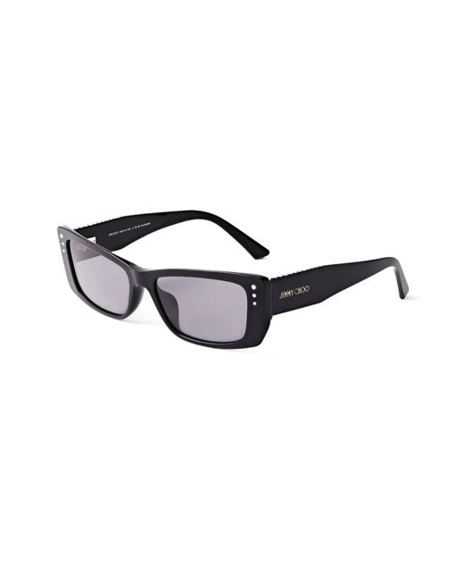 Jimmy Choo Brown Lexy Rectangle-Frame Sunglasses