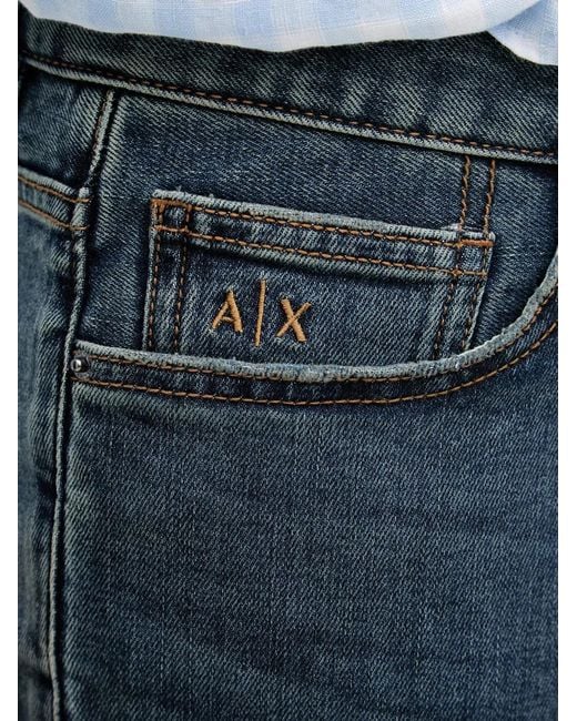 ARMANI EXCHANGE Blue Skinny Comfort Jeans for men