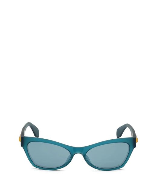 Adidas Blue Cat-Eye Sunglasses