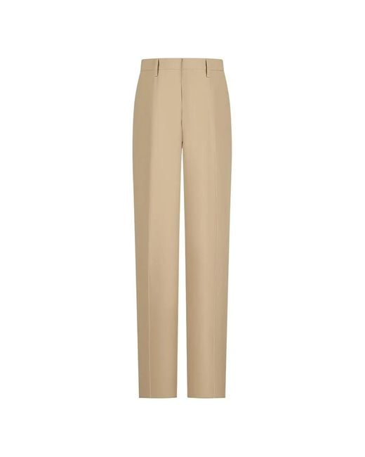 Lardini Natural Pantalon À Plis Marqués for men