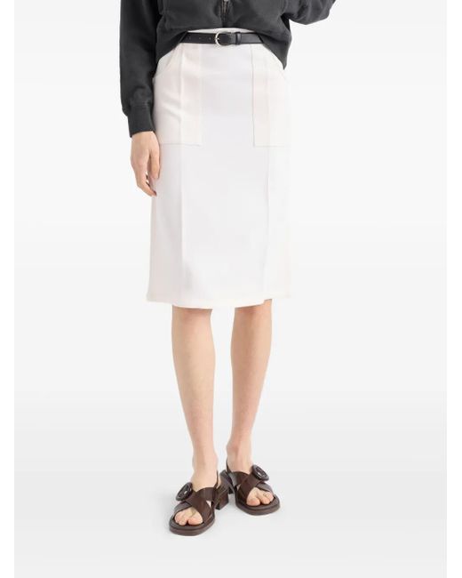 Jupe Sablé Prada en coloris White