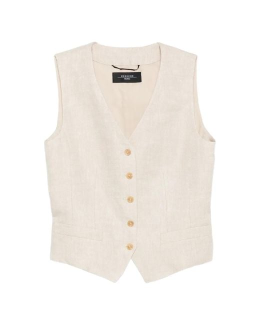 Weekend by Maxmara レディース ホワイト Pace Vネックベストの通販は
