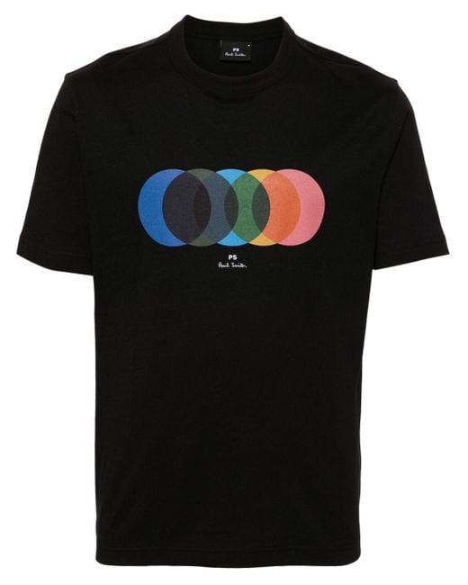 PS by Paul Smith T-Shirt mit Logo-Print in Black für Herren