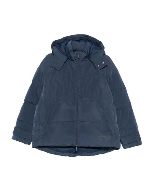 Emporio Armani Blue Nylon Down Jacket