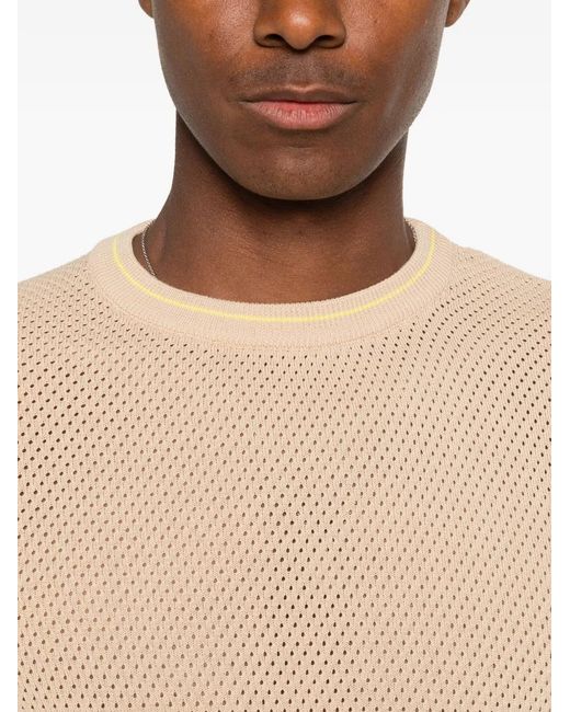Amaranto Natural Open-Knit T-Shirt for men