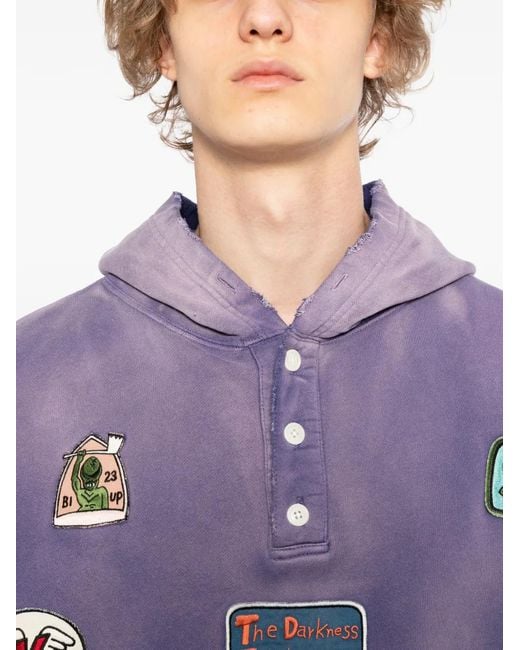 Sudadera Con Capucha Y Parche KAMIYA de hombre de color Purple
