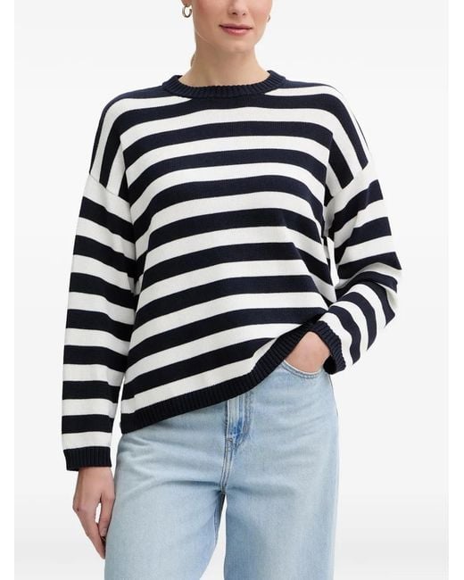 Pull Rayé Benetton en coloris Blue