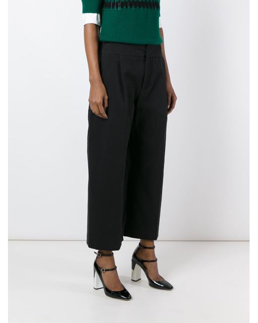 Shop by category Consider wide-leg cropped pants and culottes to showcase your stylish shoes, or culottes for a vintage-inspired ensemble. Wide-leg palazzo pants are particularly trendy, but the wide-leg silhouette has been a staple of women’s fashion for over a century.